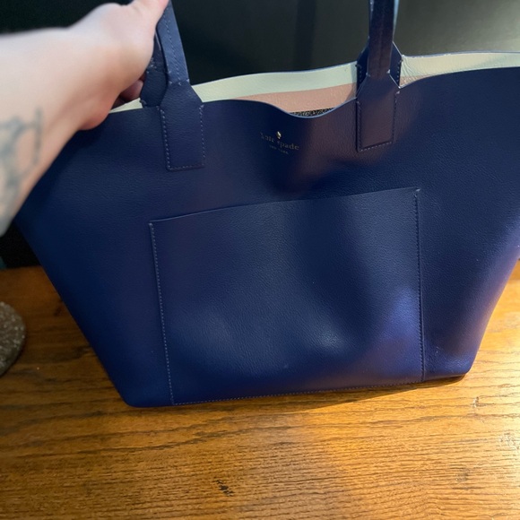 kate spade Handbags - Kate Spade Blue Reversible Tote Bag